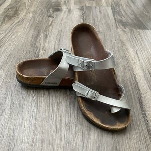 Women’s Birkenstock Silver Mayari Sandals Size 38